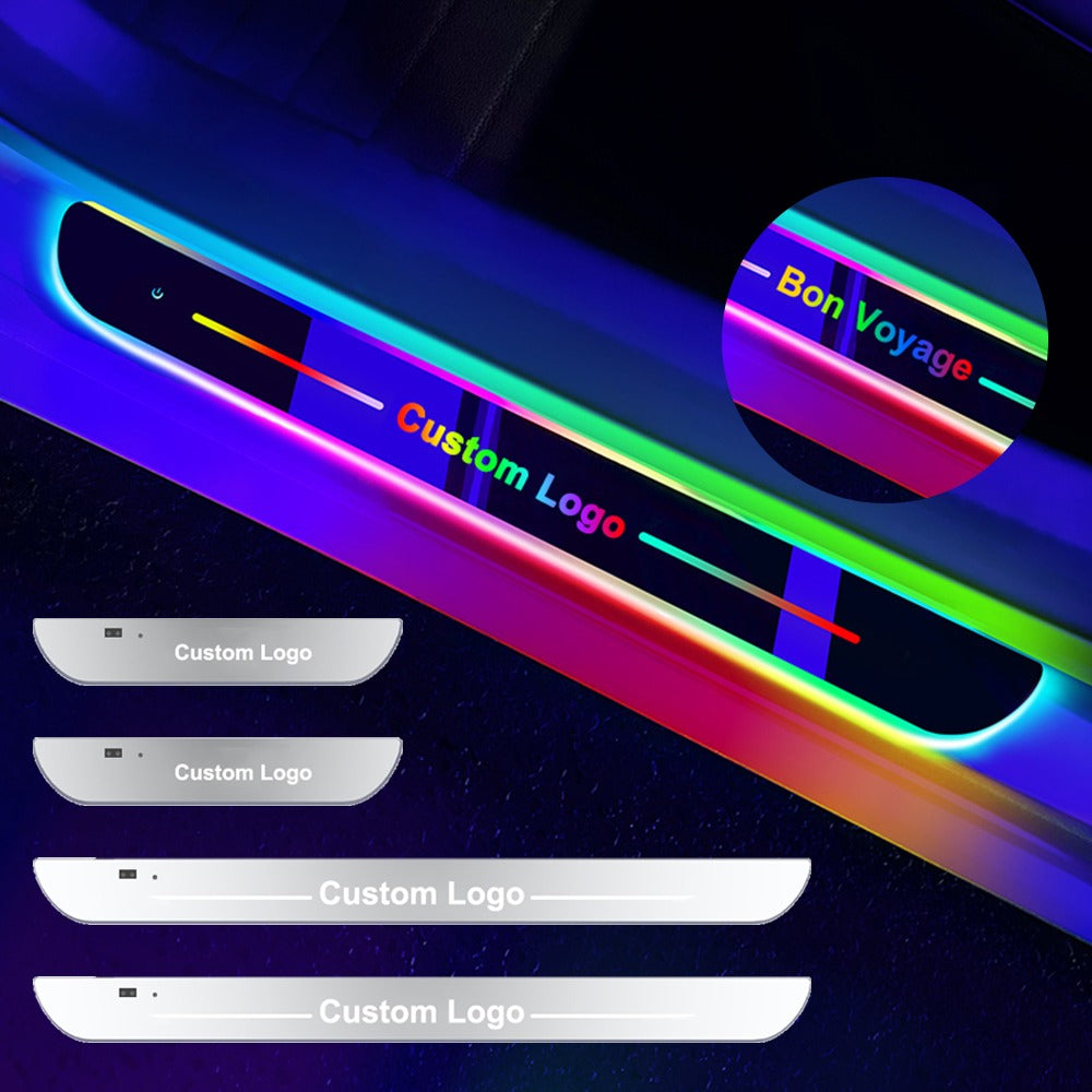 Premium Custom Vehicle Door Sill Personalised Name Engraving Pedal Light